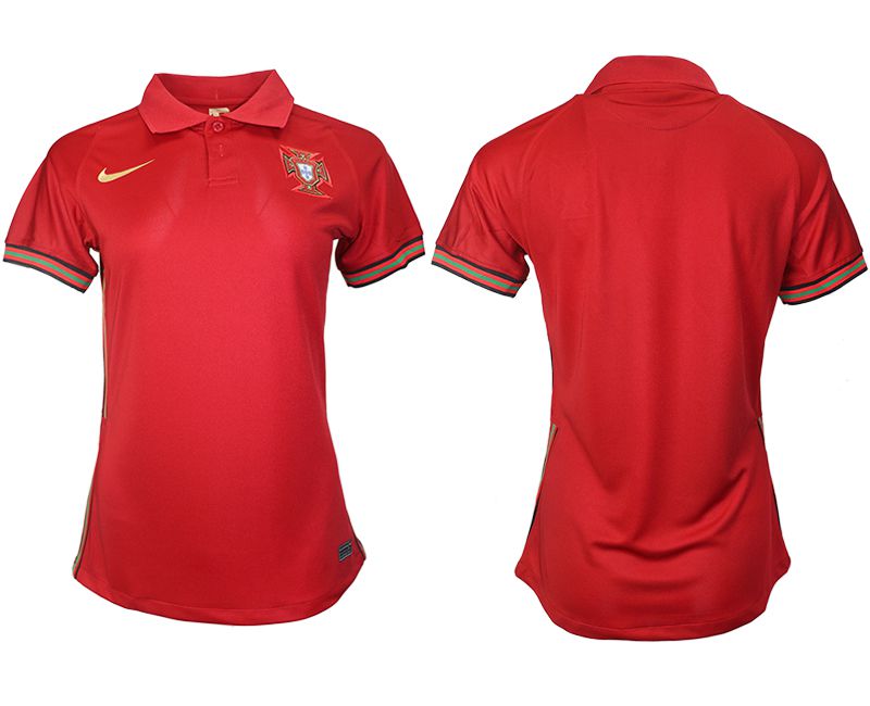 Women 2021-2022 Club Portuga home aaa version red blank Soccer Jerseys->women soccer jersey->Women Jersey